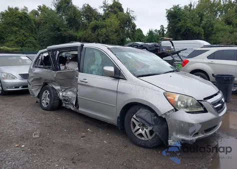 2007 Honda Odyssey Ex-L z USA, uszkodzony, nr VIN 5FNRL38727B455946